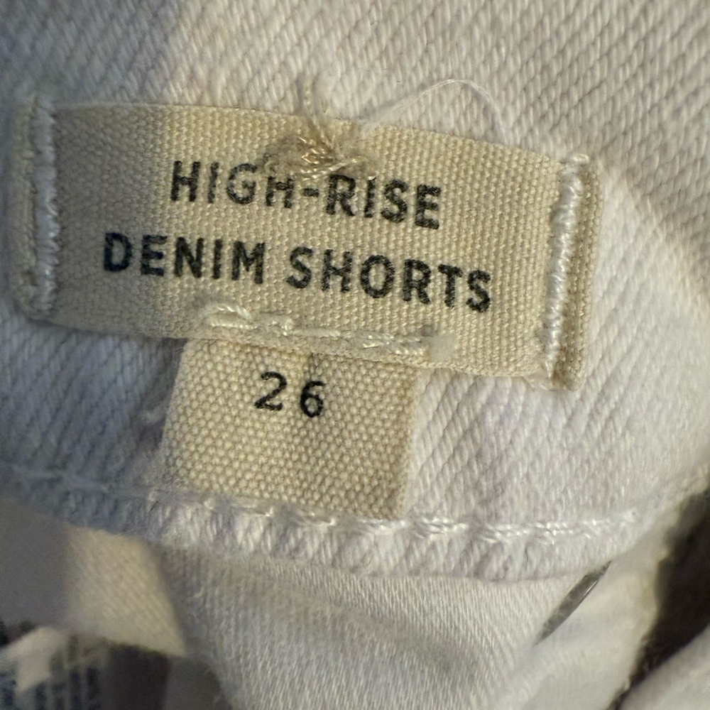 Madewell Off-White Jean Shorts - Picture 3 of 4
